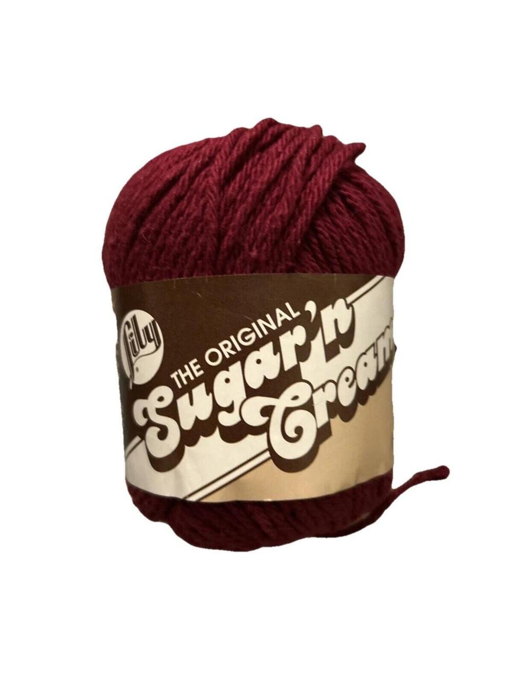 New Sugar 'n Cream Cotton Yarn 1 Skein Wine Color Knitting Crochet Needle Crafts